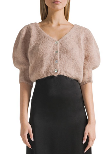 Manda Alpaca Cardigan Medium Brown Cardigans