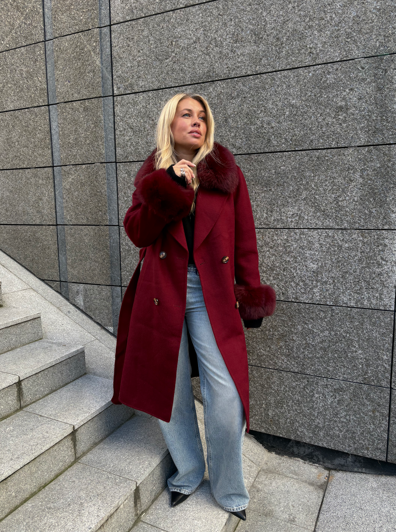 Marta Coat Burgundy Yttertøy