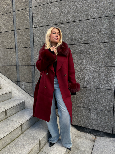 Marta Coat Burgundy Yttertøy