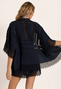 Ethereal Kimono Onyx Black Cardigans