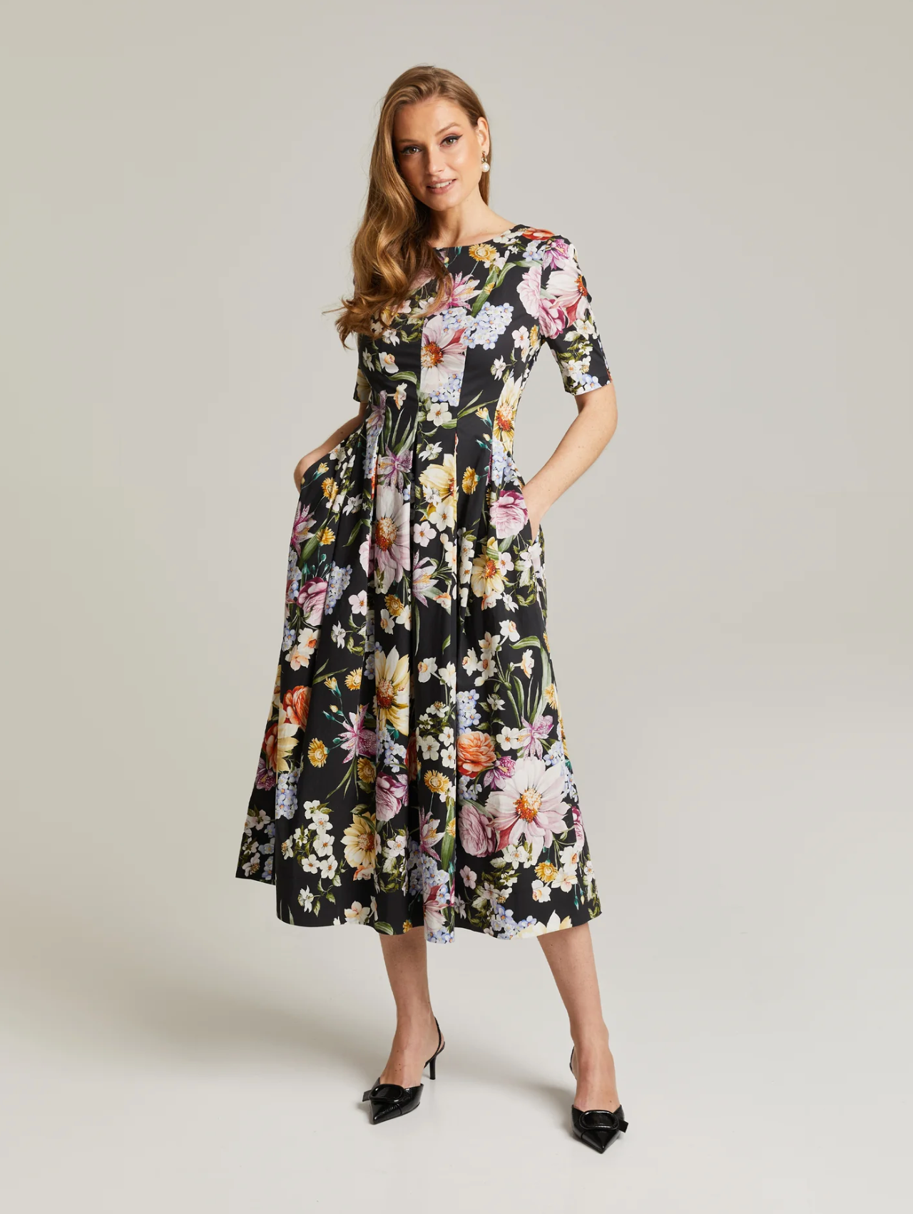 Julitta H Dress Secret Garden Black Kjoler