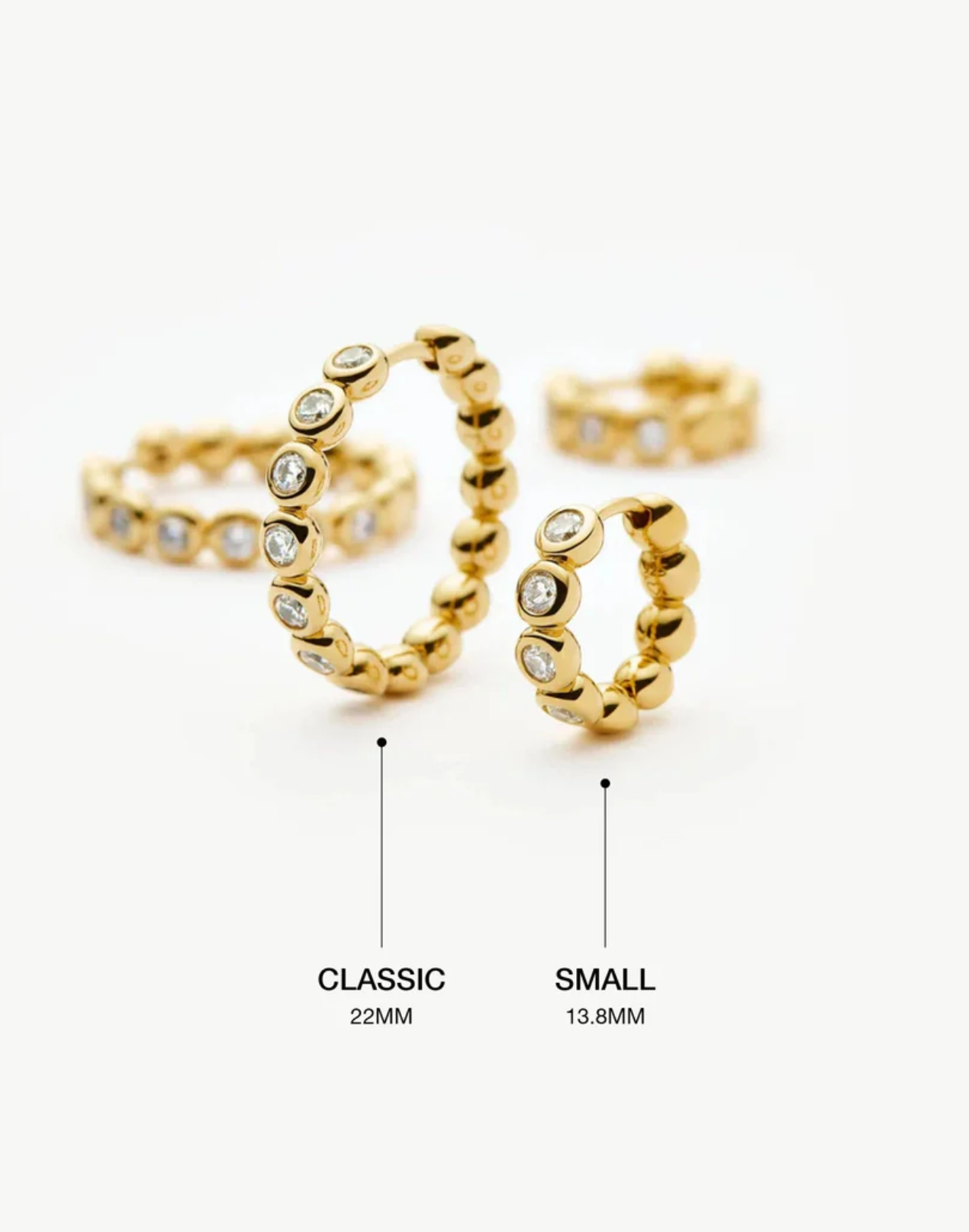 Øredobber | Tennis Medium Hoop Earrings
