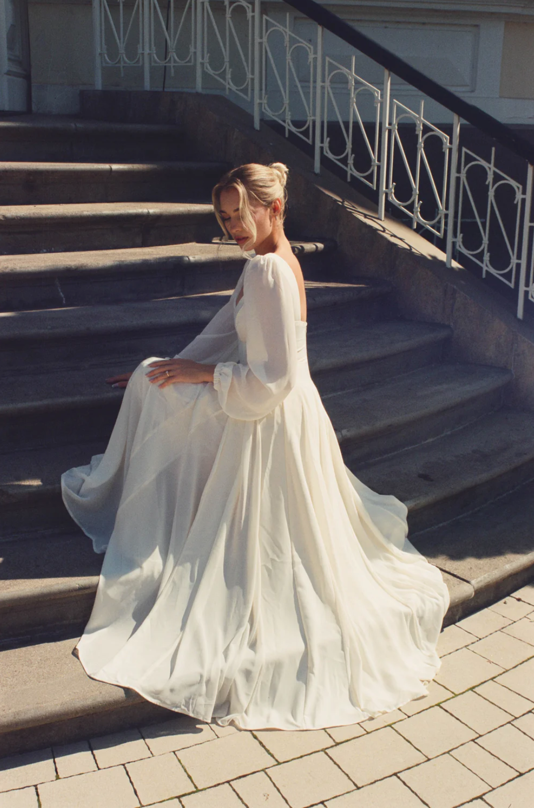 Kjoler | Alette Maxi Dress Long Sleeve Ivory