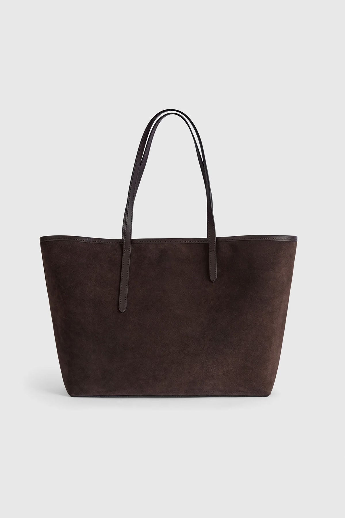 Vesker | Eraclea Walnut Suede/Leather Large Tote Bag