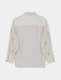 Norma - Contrast Linen Bluser