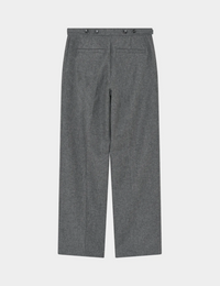 Thalia Melange Wool Medium Grey Bukser