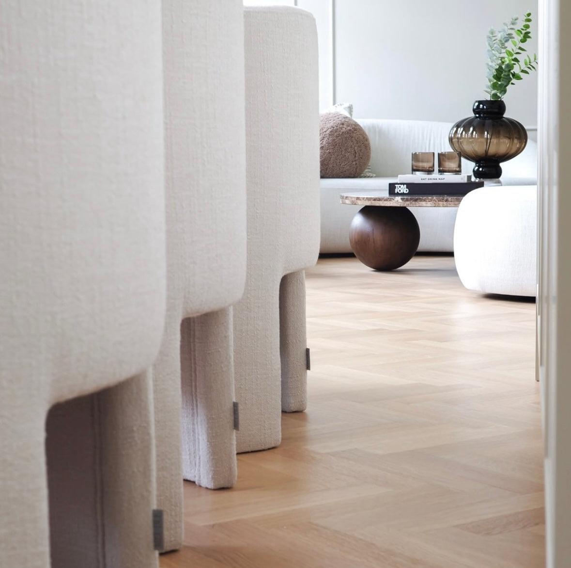 Chloé Dining Chair Cream Stoler