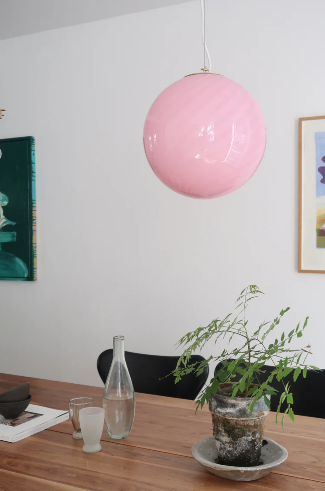 Ø30 Murano Pendel Bubble Gum Lamper