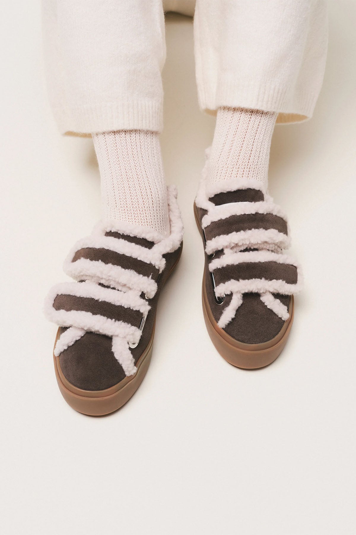 Shearling Low Velcro