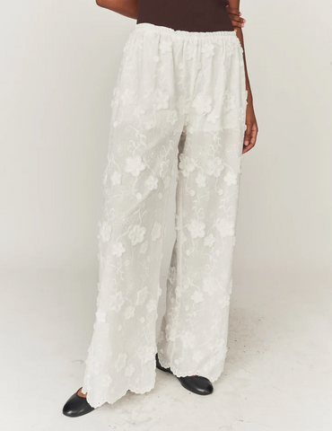 Fleur Pants Cream Bukser