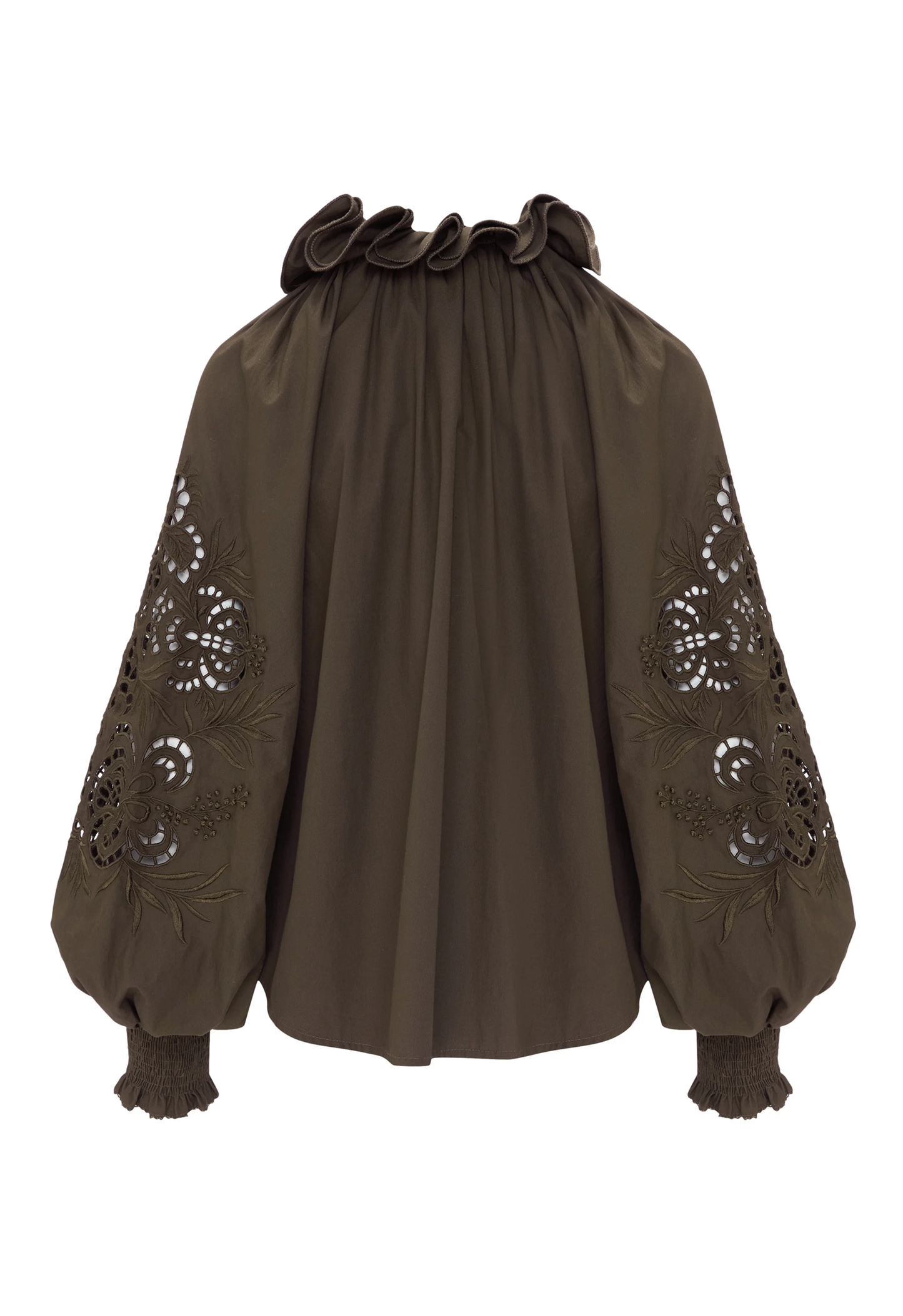 Antonina Top Olive Green Bluser