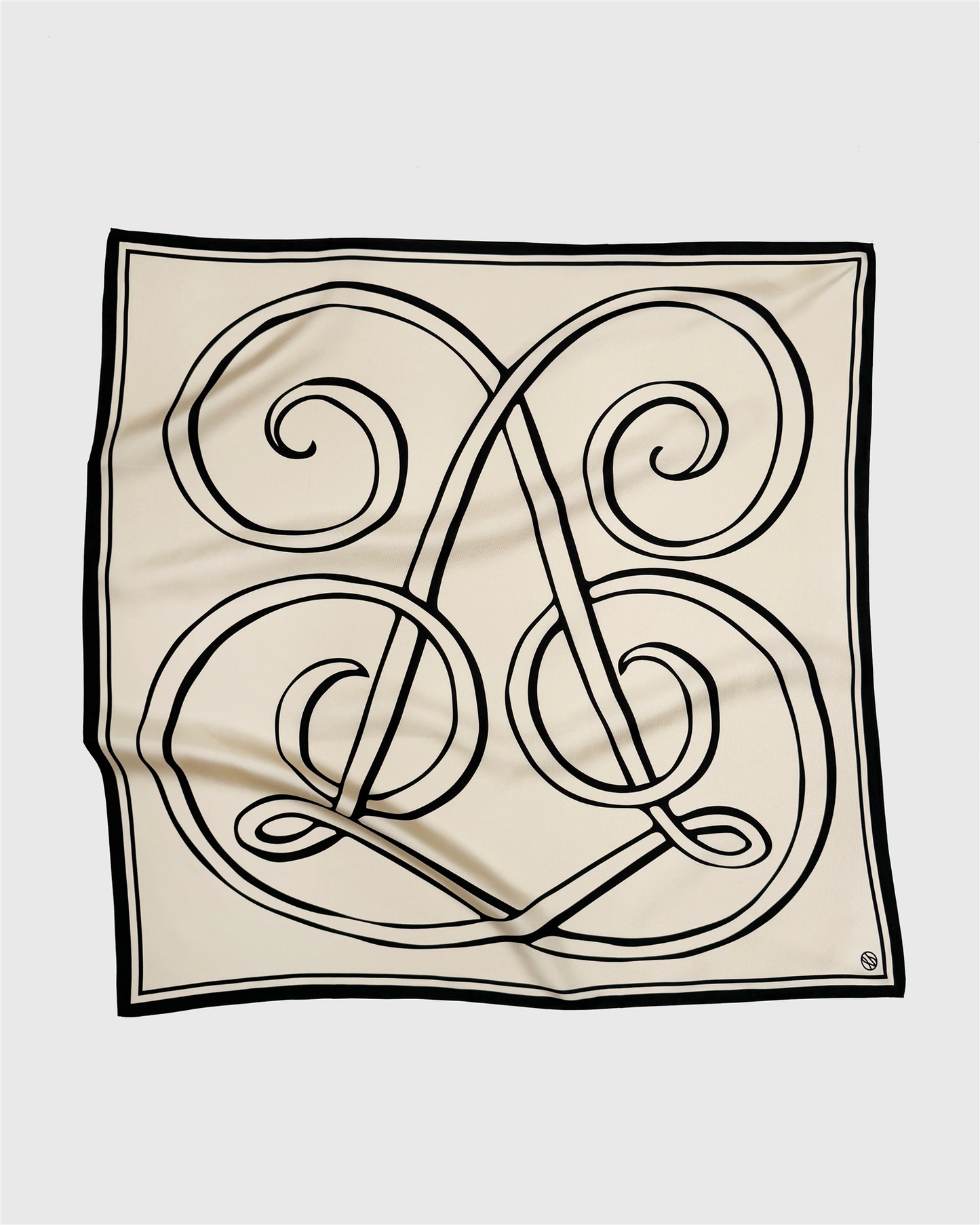 Monogram Scarf Sand Skjef