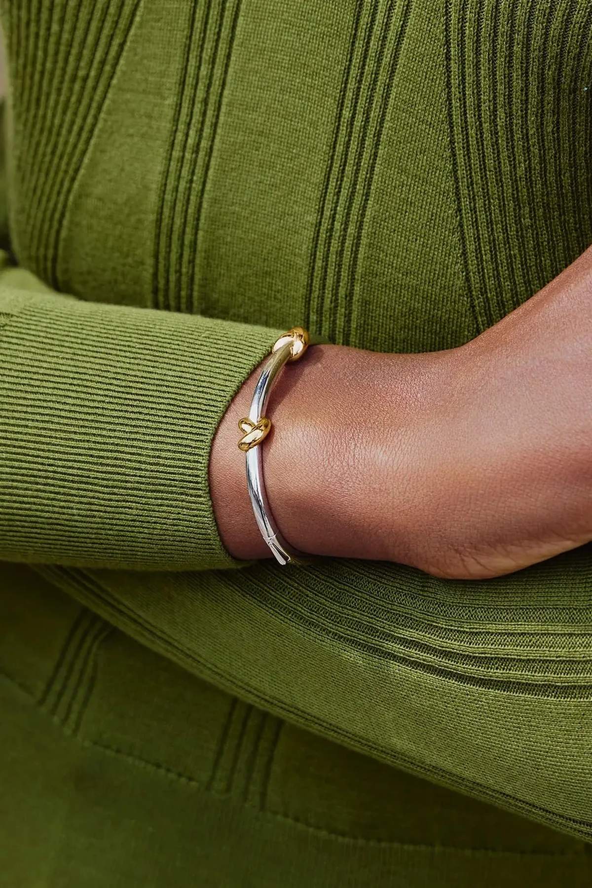 Lucy Williams Knot Hinged Bangle
