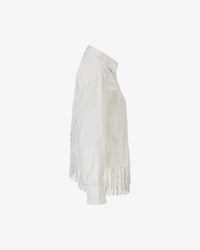 Fringe Shirt White Bluser