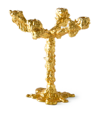 Drip Candle Holder 4-arms Gold Lysestaker