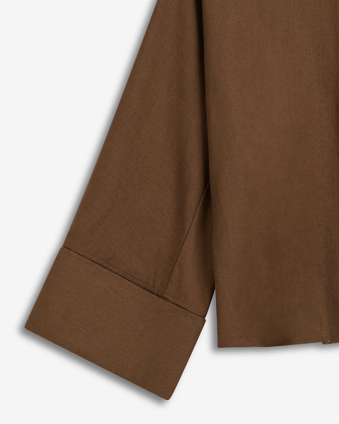 Atari Linen Shirt Chestnut Brown Bluser