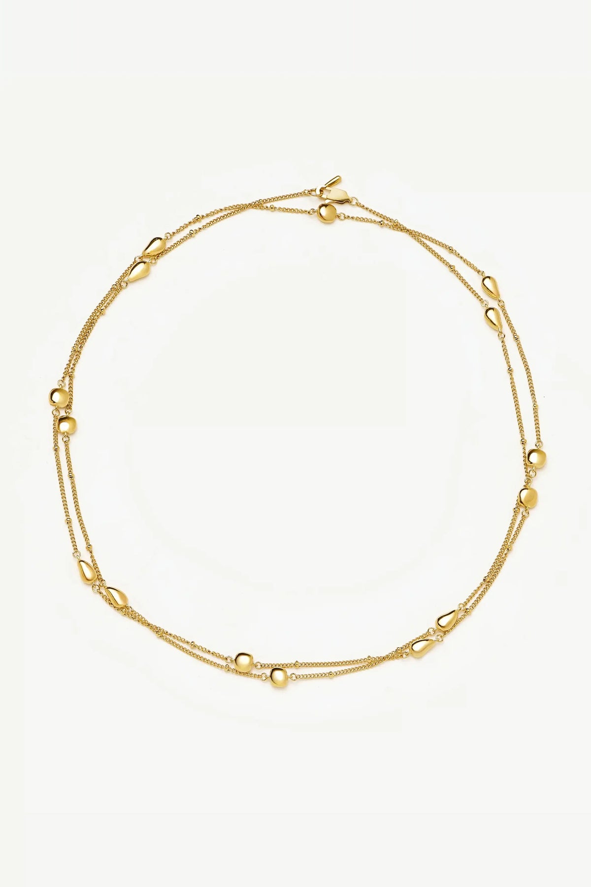 Molten Teardrop Multi Charm Wraparound Necklace