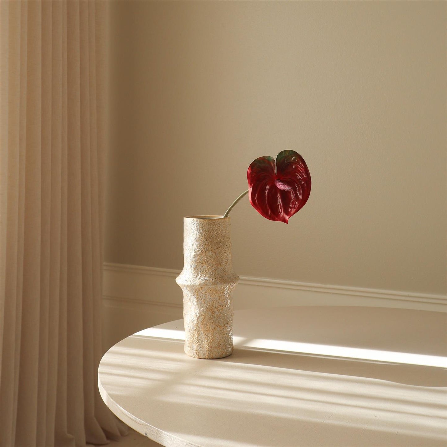 Dark Red Anthurium Flower Blomster