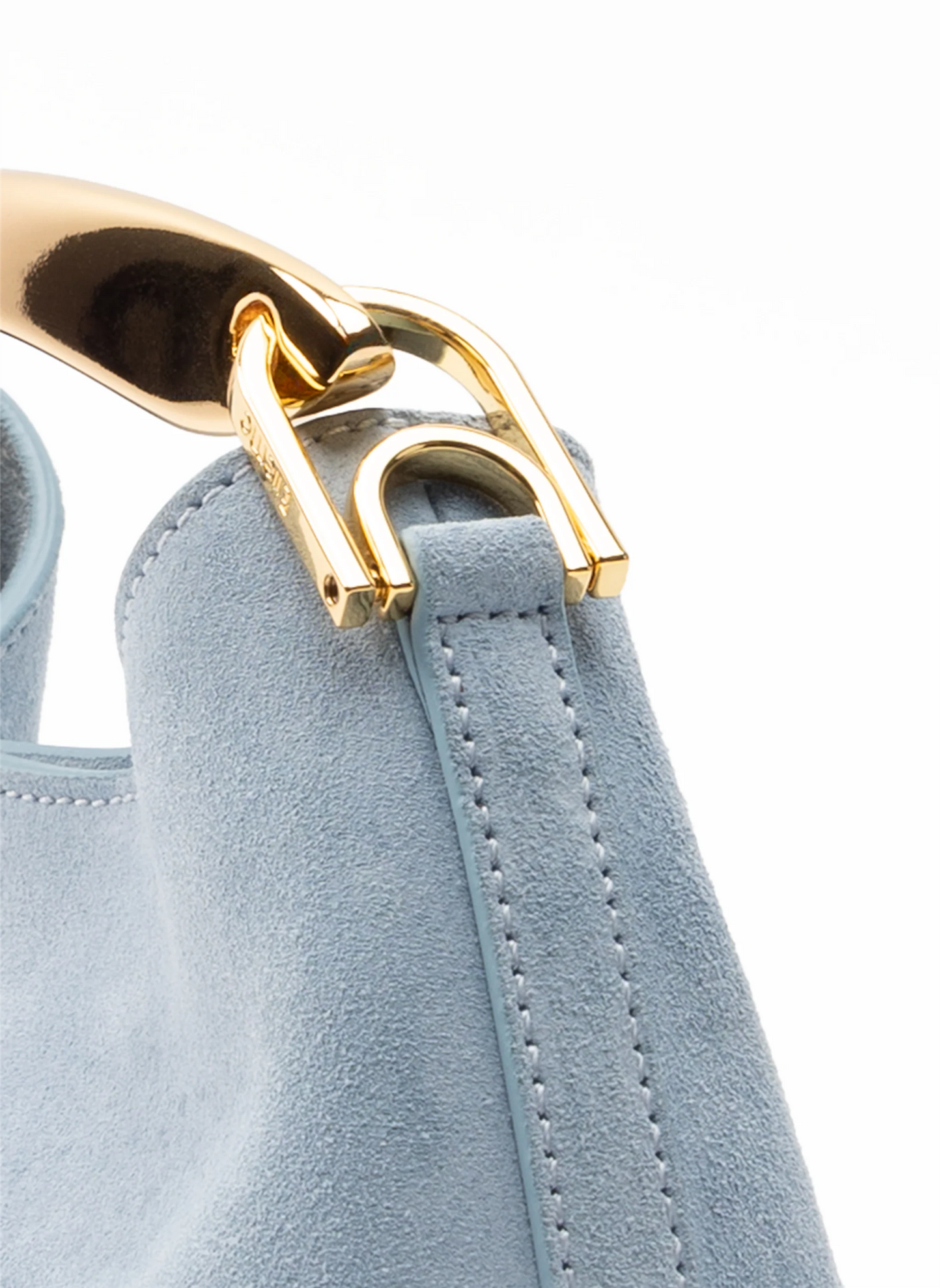 Vesker | Mini Boomerang Suede Light Blue