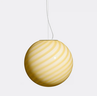 Ø40 Murano Pendel Gul Swirl Lamper