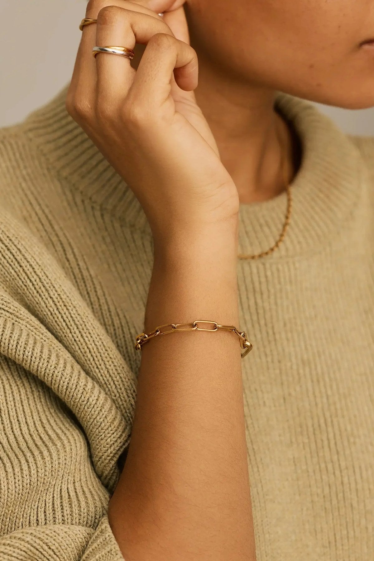 Classic Paperclip Chain Bracelet