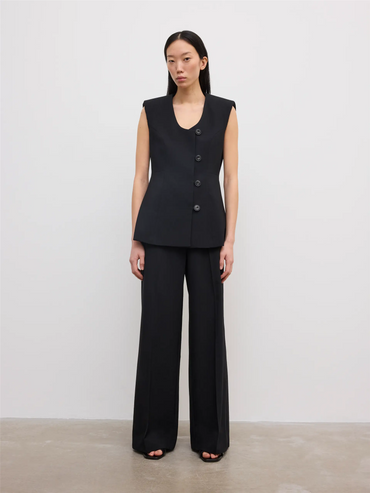 Sleeveless Blazer Black Blazere