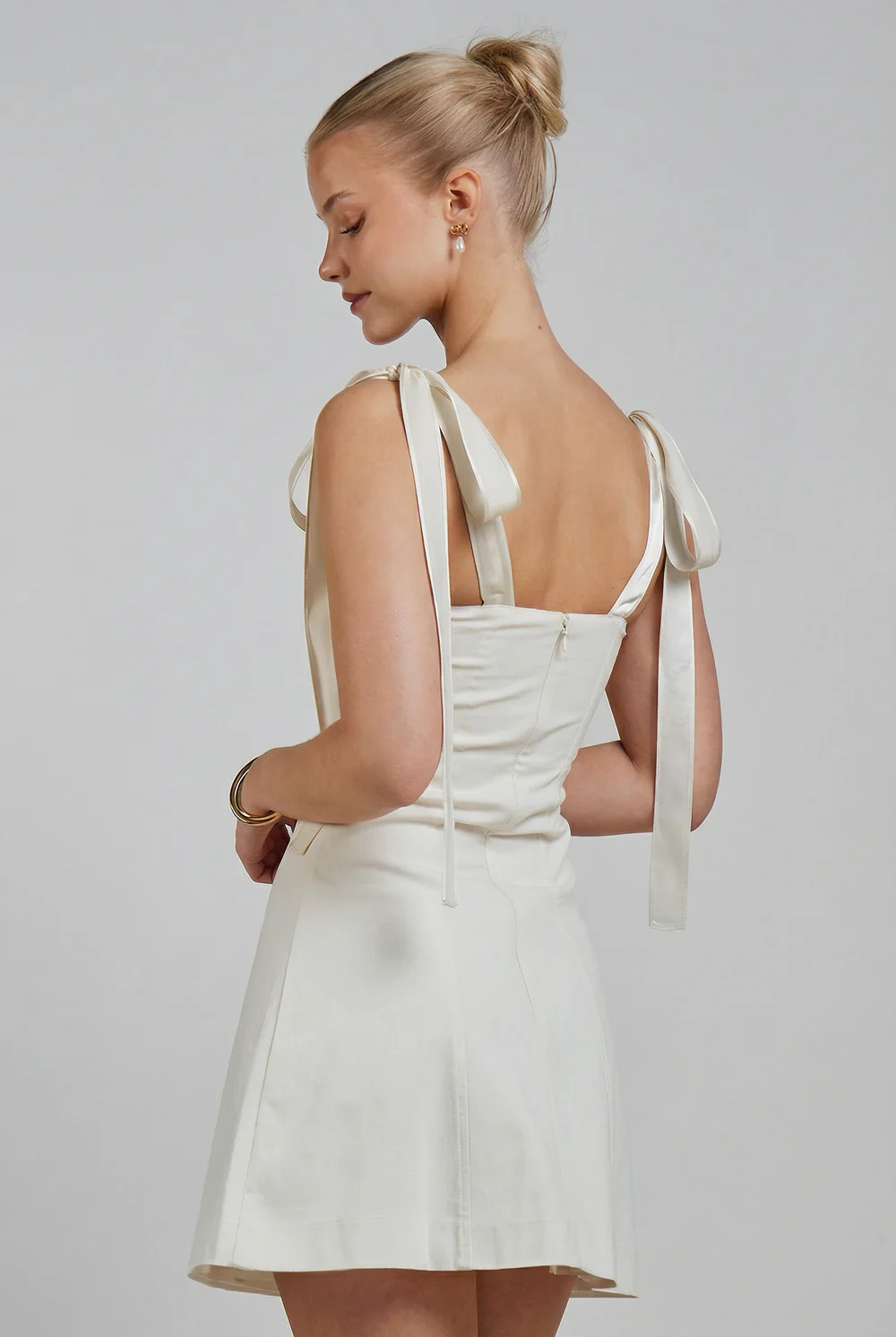 Kjoler | Ella Mini Dress Ivory