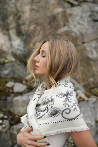 Audrey Scarf Off White Skjef