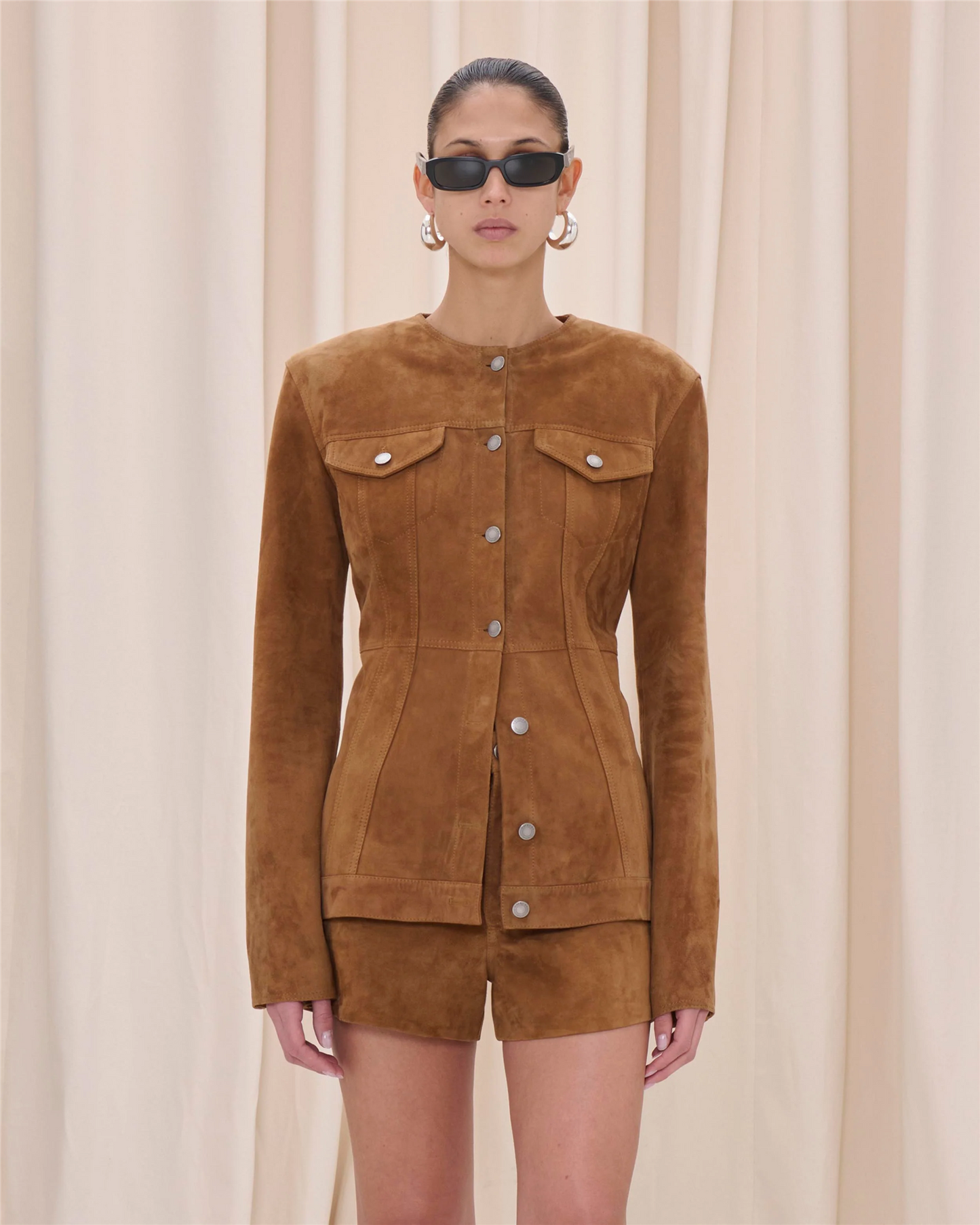 Temple Suede Jacket Chocolate Jakker