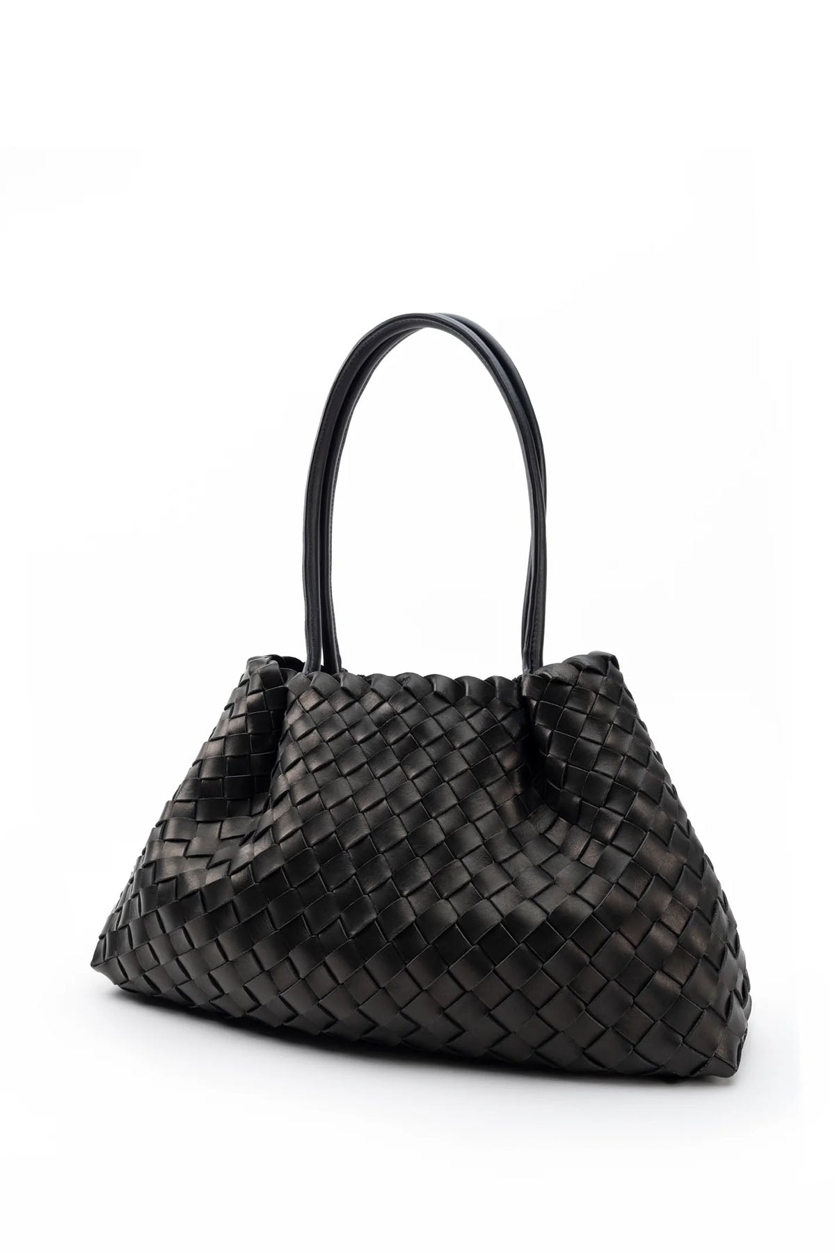 Vesker | Dimple Tote Medium Woven Black
