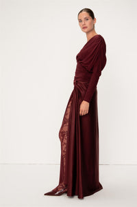 Salvia Top Burgundy Bluser