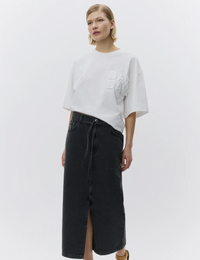 Ben - Black Denim Skirt Skjørt