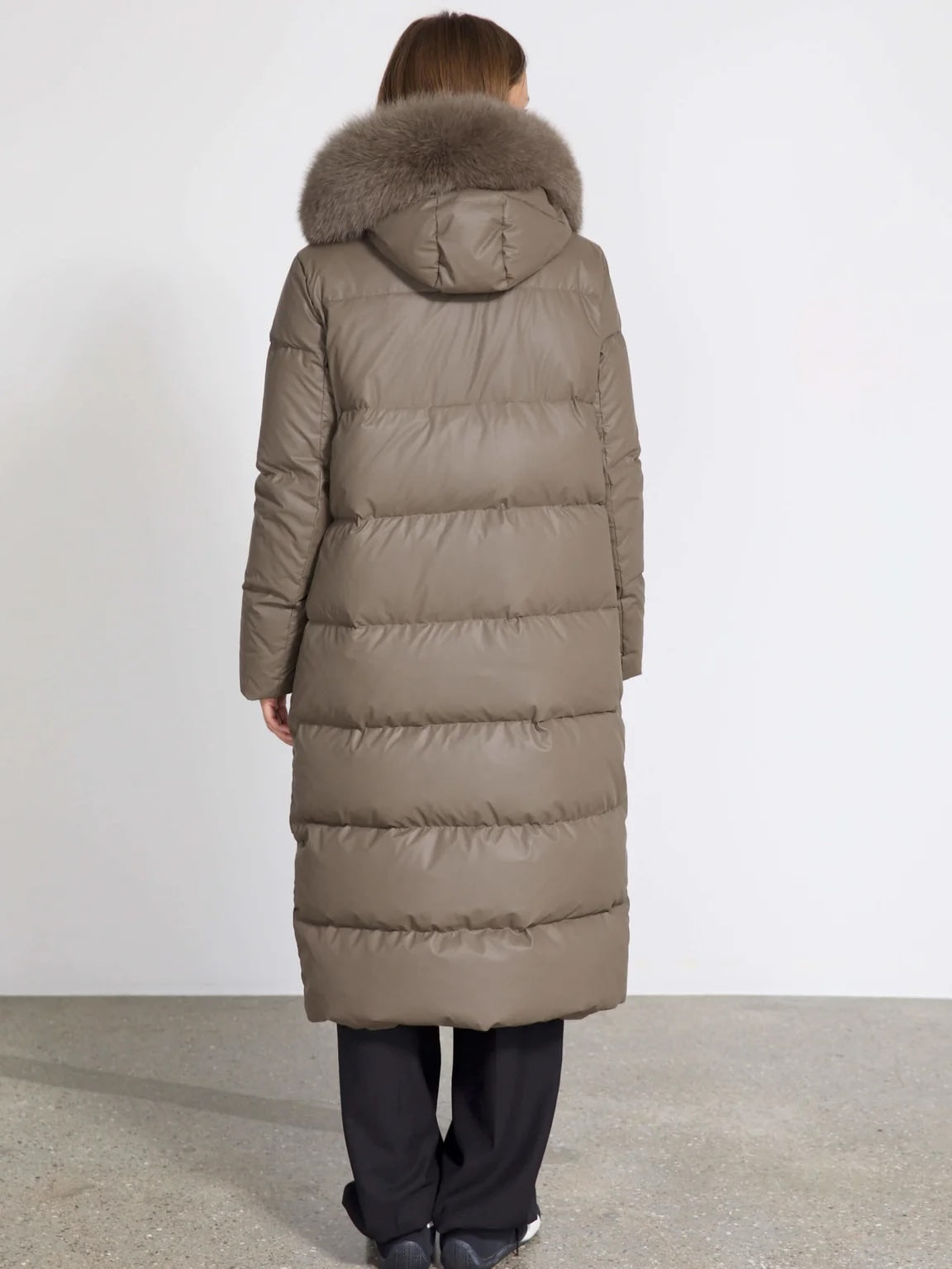 Alva Puffer Coat Grey/Brown Yttertøy