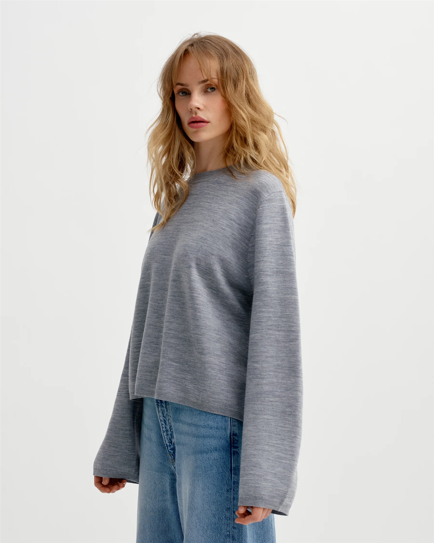 Montreal Sweater Blue Grey Gensere