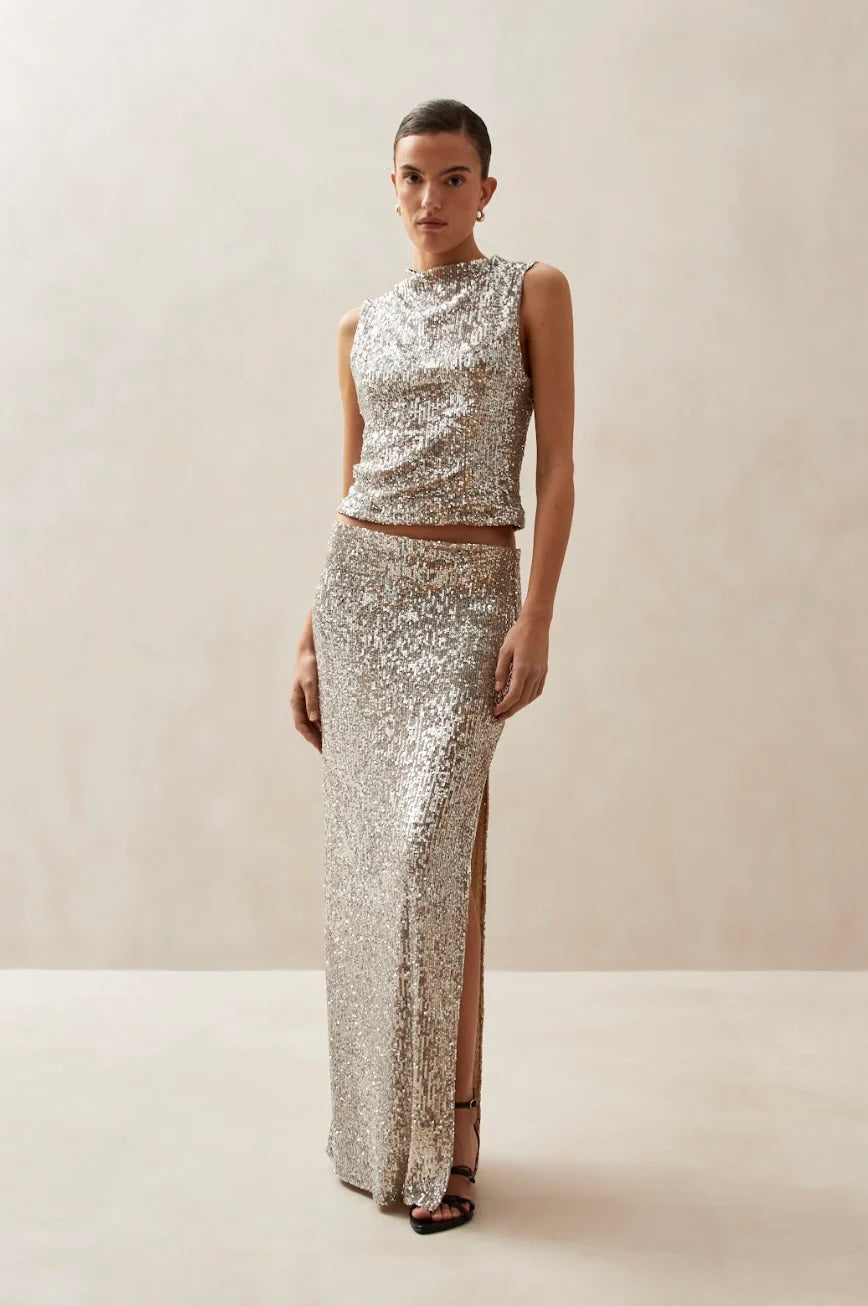 Misi Shimmer Gold Skirt Skjørt