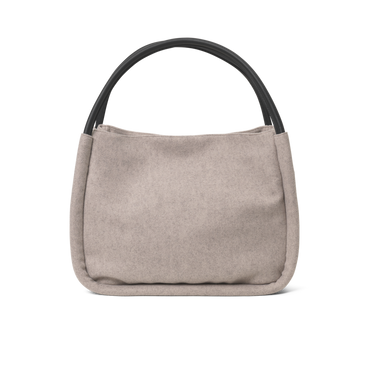 Day Woolen Small Shopper Taupe Melange Bags