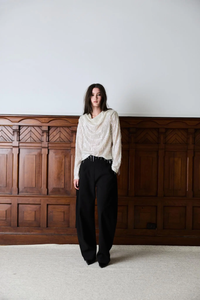 Smooth Barrel Pants Black Bukser