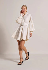 Berite Short Dress Antique White Kjoler