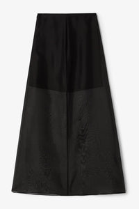 Organza Skirt Black Skjørt