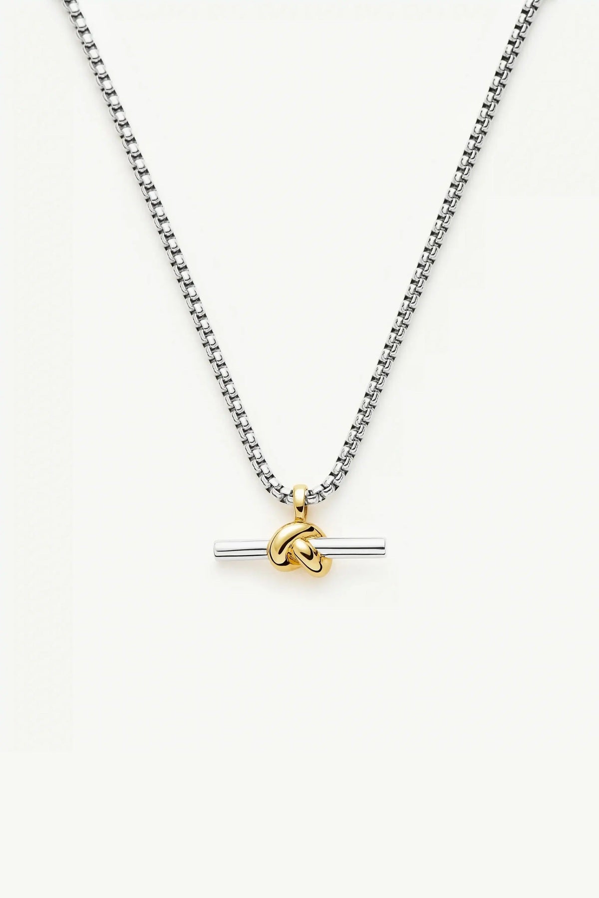 Lucy Williams Chunky Knot T-Bar Necklace