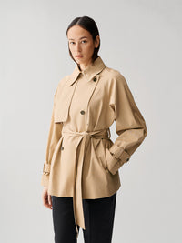 Short Trench Coat Sand Yttertøy