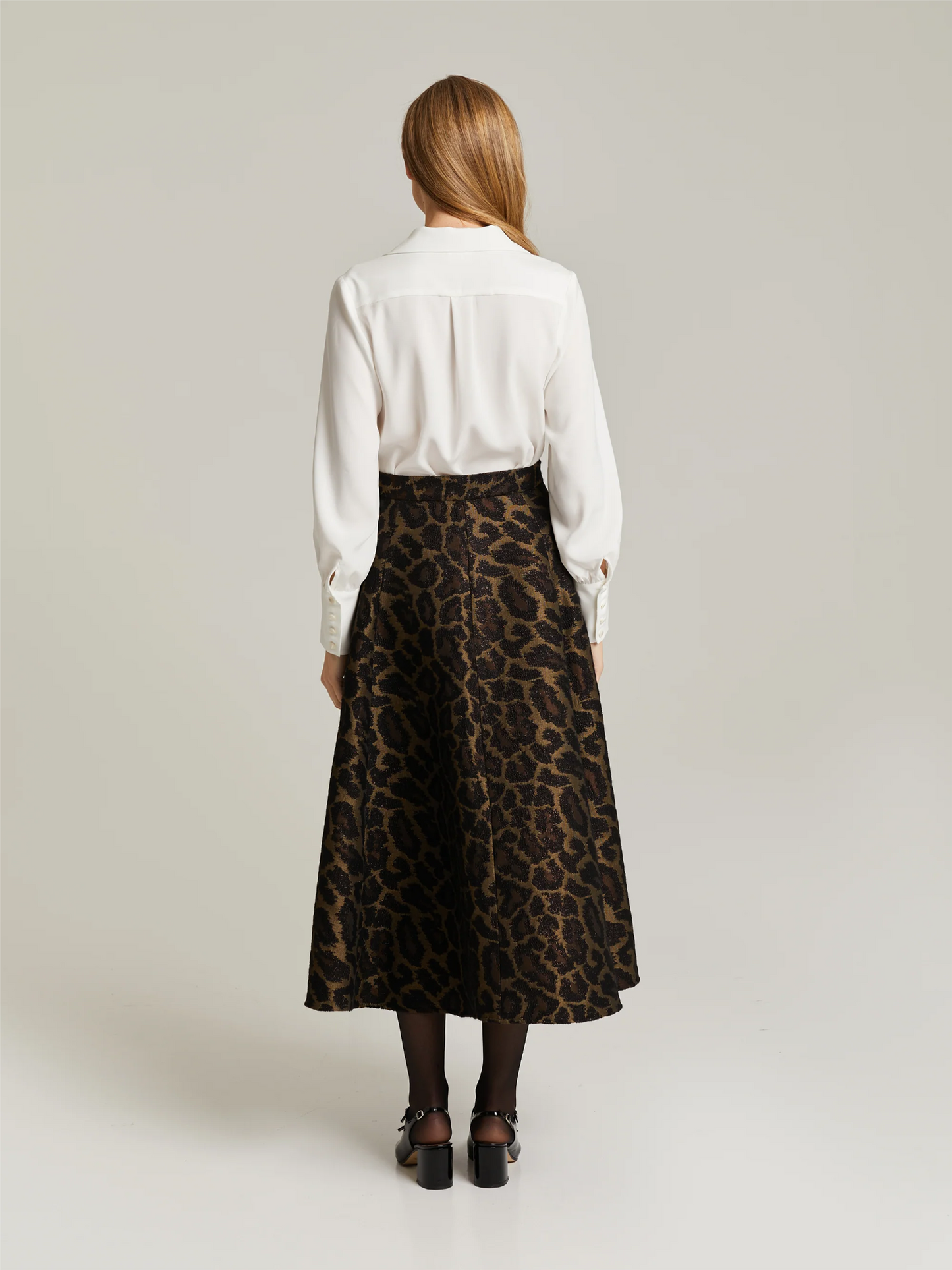 Leea Skirt Sparkly Leopard Skjørt