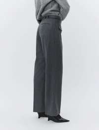 Thalia Melange Wool Medium Grey Bukser