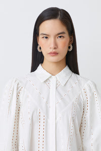 Louane Blouse Blanc Casse Bluser