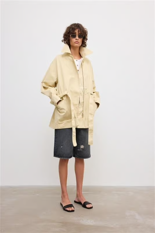 Field Cotton Jacket Almond Cream Jakker