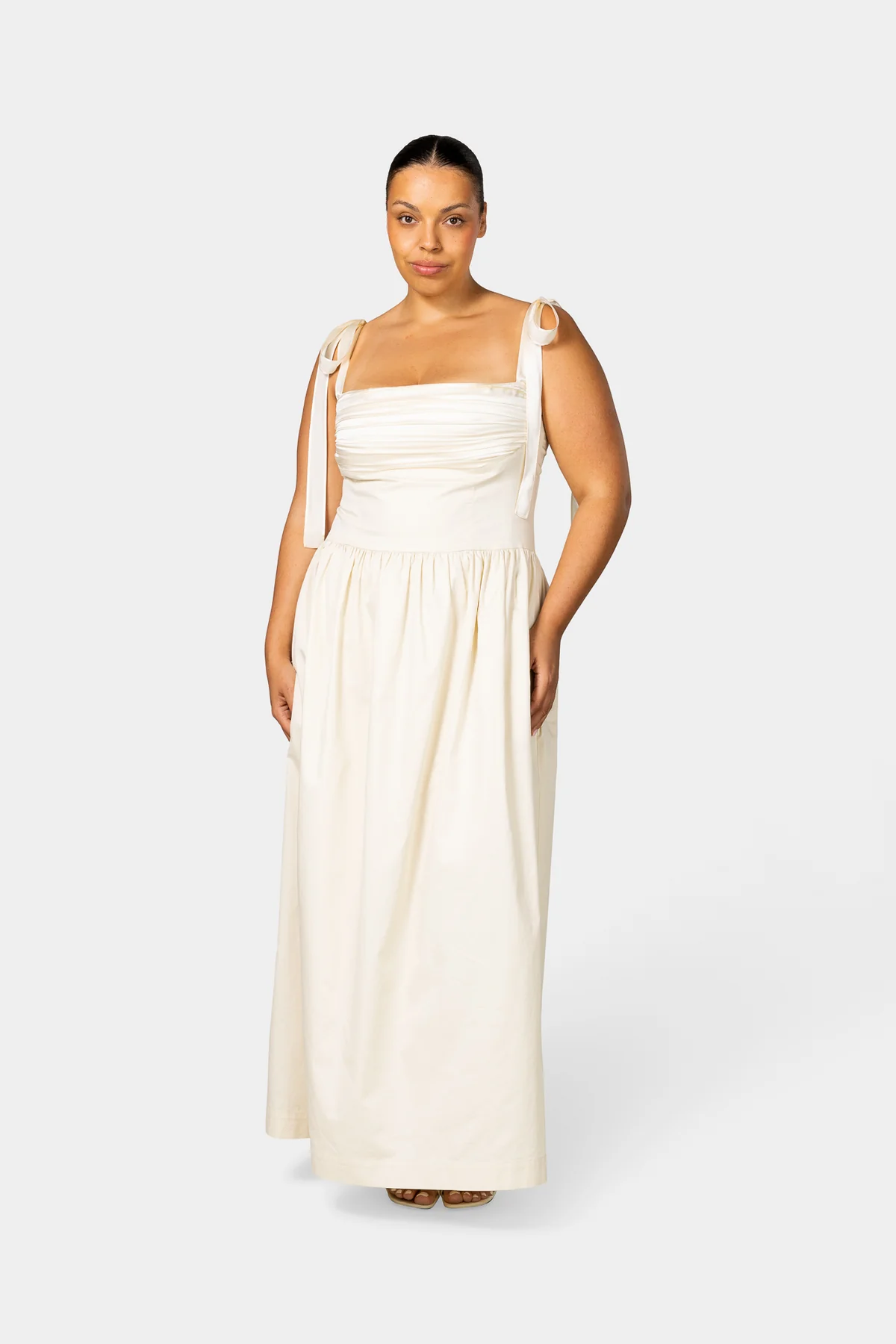 Kjoler | Elsa Maxi Dress Ivory