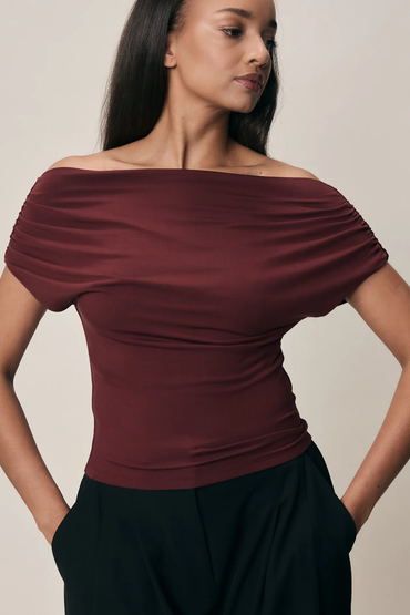 Ruta Top Pomegranate Bluser