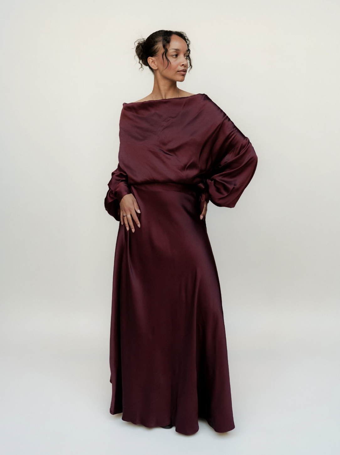 Suhail Blouse Burgundy Bluser