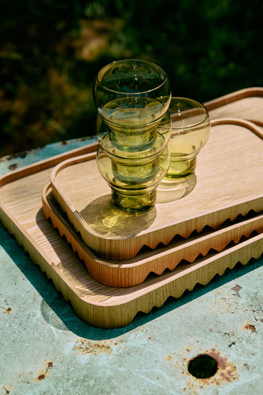 Serving tray L, Natural