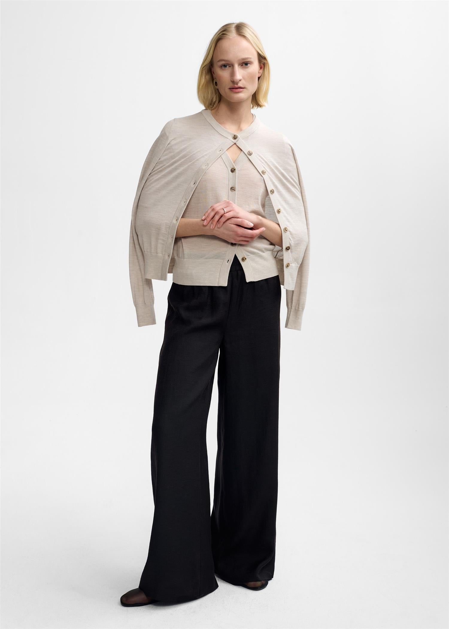 Daisy Merino Cardigan Sand Cardigans